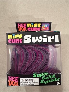 NeeDoh Nice Cube Swirl (Original)  Purple & Pink - NWT